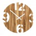 Интерьерные часы из дерева 4 цифры