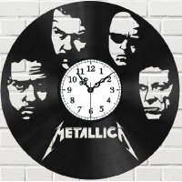 Часы на виниле Metallica