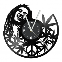 Часы на виниле Bob Marley