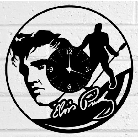 Часы на виниловой пластинке Elvis Presley