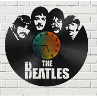 Часы на виниле Beatles