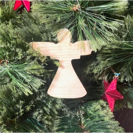 Деревянная ёлочная игрушка Ангелочек