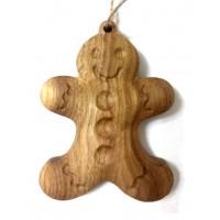 Ёлочная игрушка из дерева "Имбирное печенье"