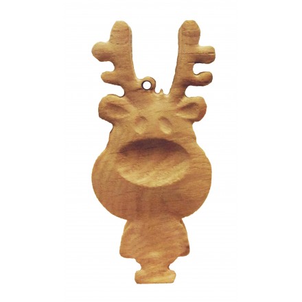 Деревянная ёлочная игрушка Сказочный олень