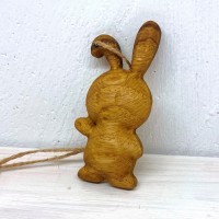 Ёлочная игрушка из дерева "Заяц"