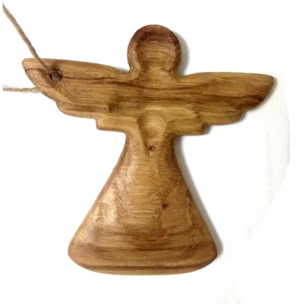 Деревянная ёлочная игрушка Ангел