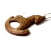 Деревянная ёлочная игрушка Лошадка-качалка
