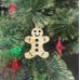 Декор для елки из дерева Пряничный человечек