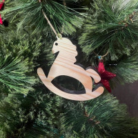 Деревянная игрушка на елку Лошадка-качалка
