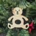 Деревянные игрушки на елку ручной работы Мишка
