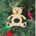 Деревянные игрушки на елку ручной работы Мишка