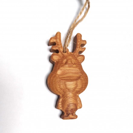 Деревянная ёлочная игрушка Сказочный олень