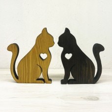 Деревянный декор для дома Кошечки
