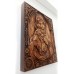 Деревянная икона Божья Матерь Федоровская из дуба
