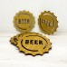 Подставки под пиво с гравировкой