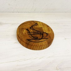 Подставка под чашку из дуба Чай
