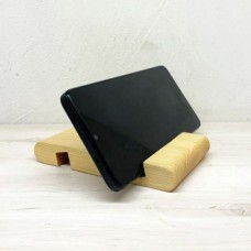 Держатель для телефона из массива сосны 2 паза